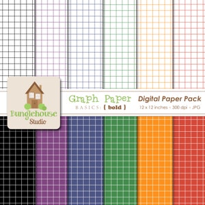 Bold Digital Graph Paper Pack