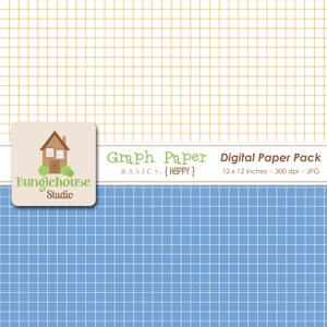 Graph Paper Digital Papers Instant Download Digital Scrapbooking Basics image 3