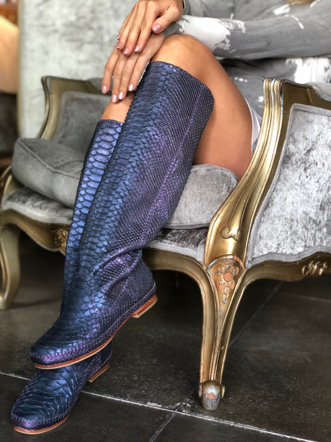 python high boots