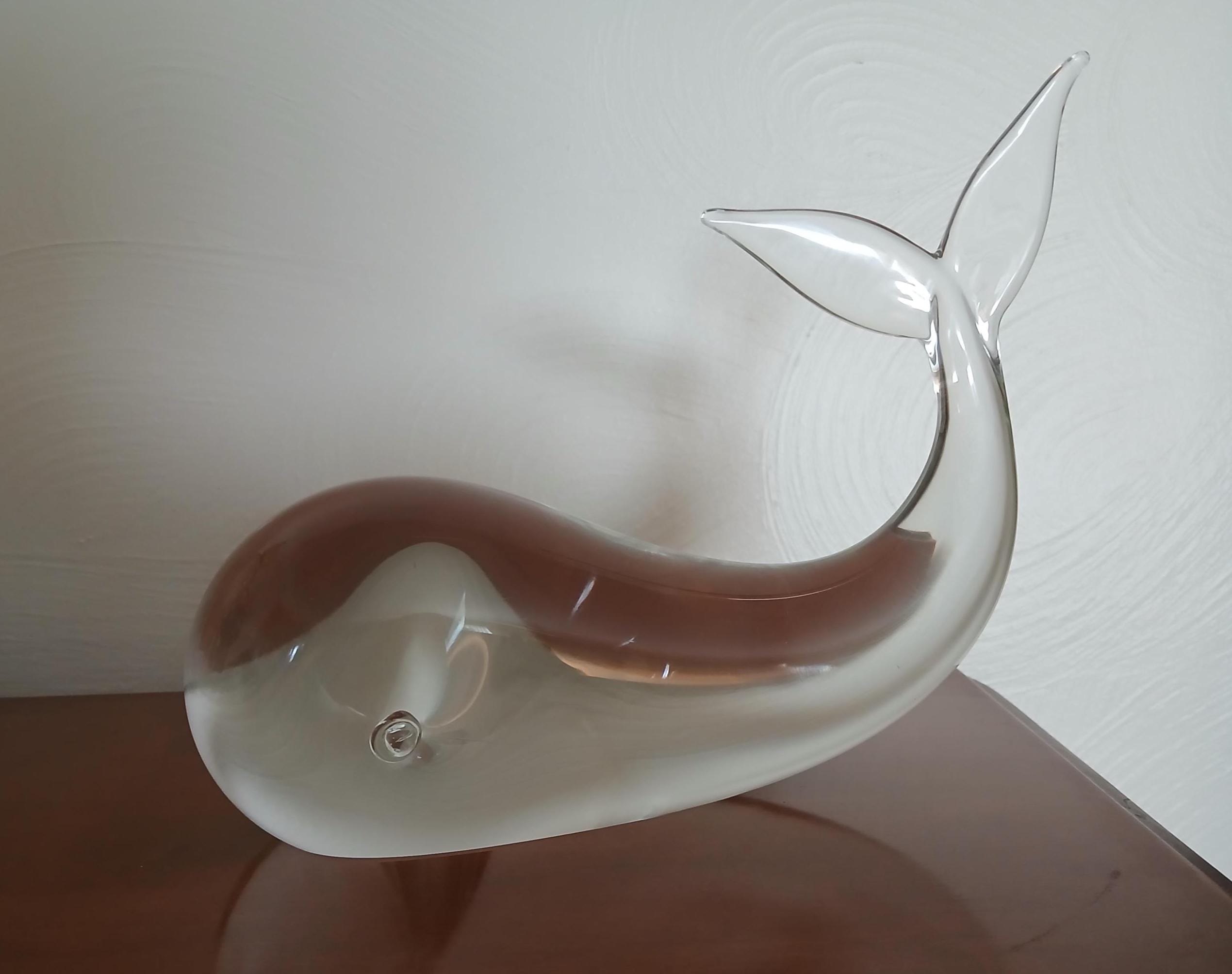 ルチェマーレ　LUCE MARE ジョルジオ・ロッティ　アート本sealight Massive Signed Vintage Licio Zanetti Whale Fish Sculpture With