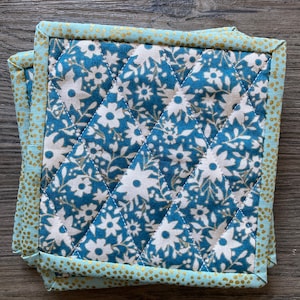 Quilted Coasters - Set of 4 Fabric Coasters