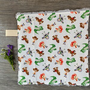 Lovey blanket for baby with Minky backing