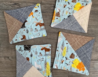 Fabric coasters - set of 4