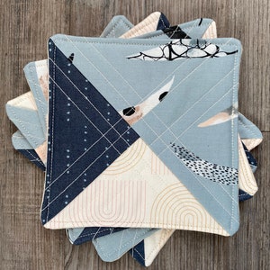 Fabric Quilted Coasters Set of 4 immagine 2