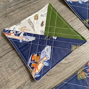 Quilted Christmas Coasters - Set of 4