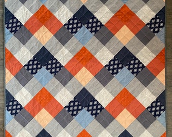 Baby Quilt - Seeing Double Quilt - 37” x 47”