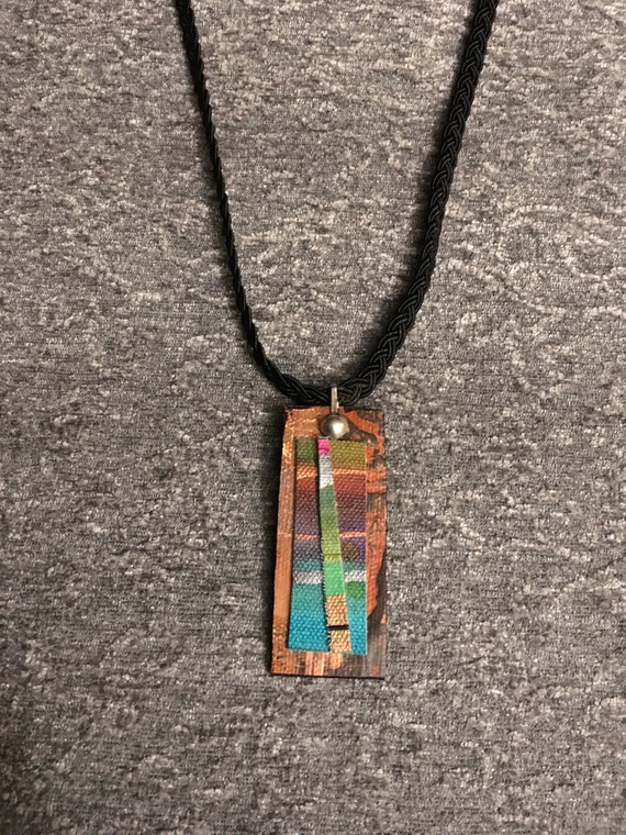 Handmade Mixed Media Necklace Etsy