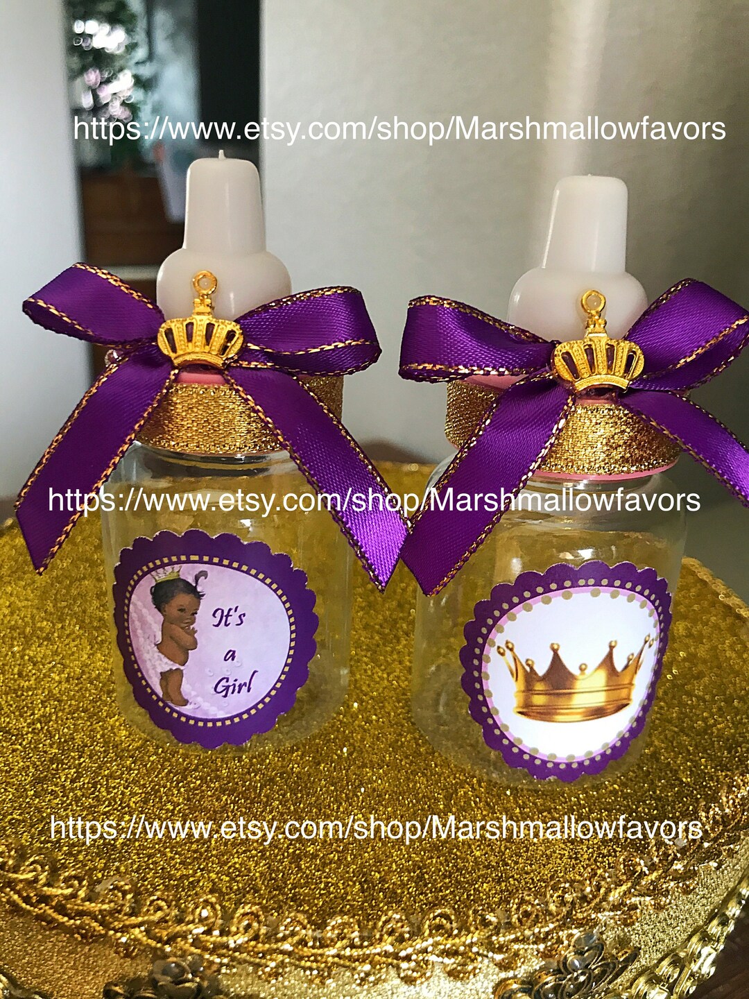 24 Little Princess Baby Shower Favors- Lavender Little Princess