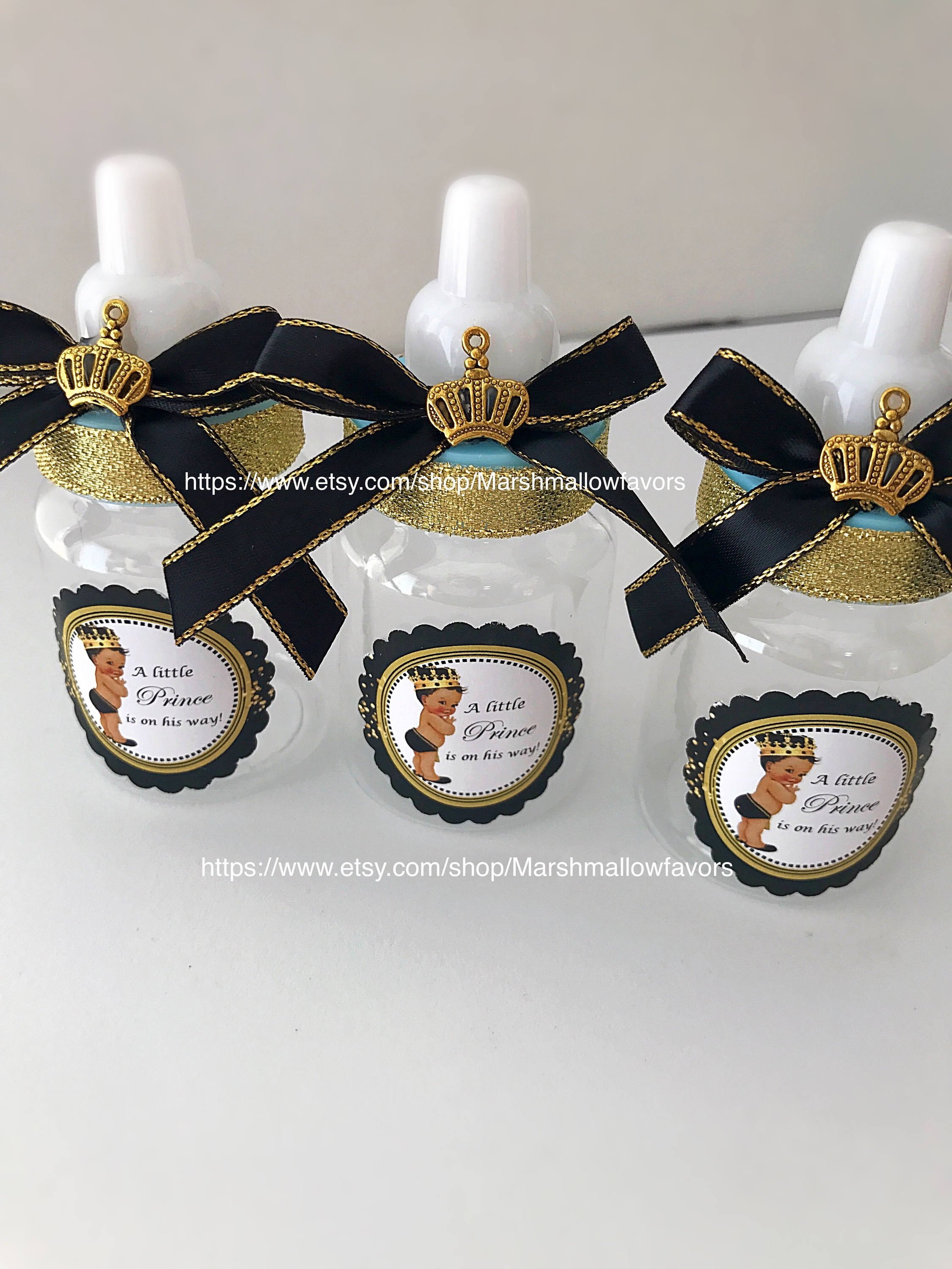 Little prince baby shower black store and gold