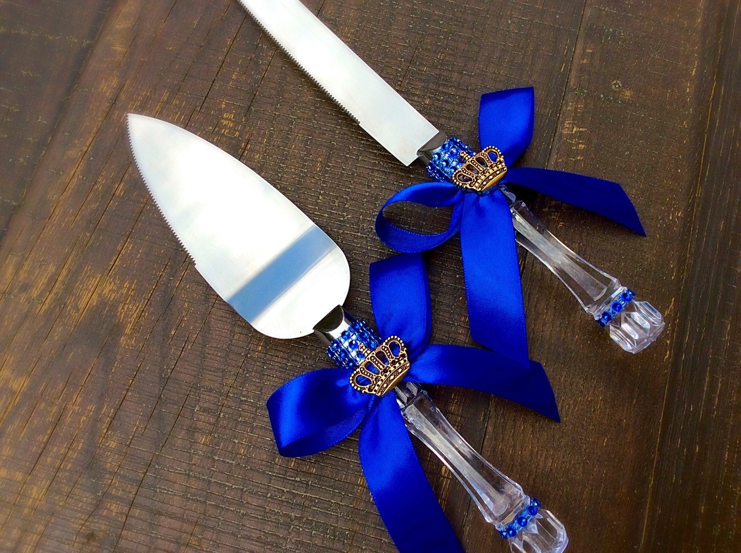 Royal blue Baby shower knife cake setLittle prince baby Etsy