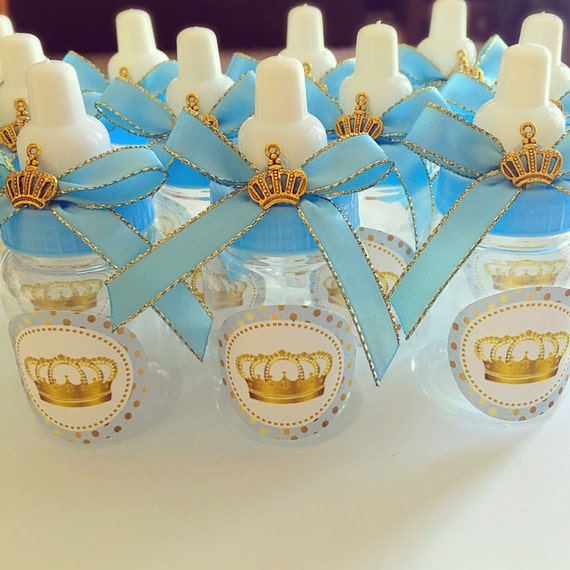 12 Little Prince Baby Shower Favors Little Prince Blue and Gold