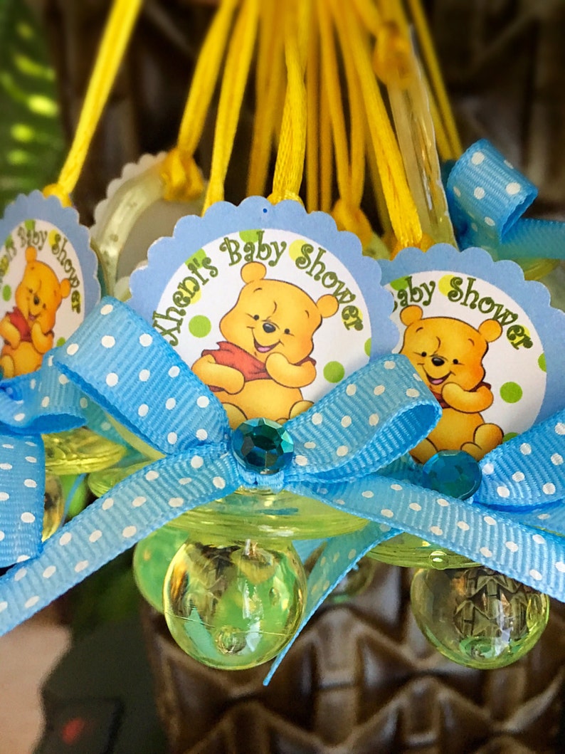 12 Winnie the Pooh baby shower pacifiers Winnie the Pooh baby Etsy