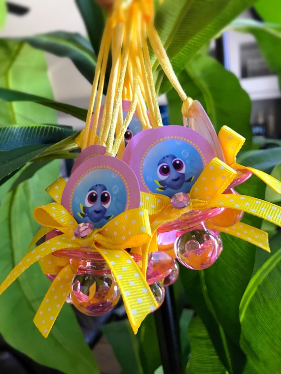 12 Finding Dory Pacifiers Necklace Finding Nemo Baby Shower Etsy