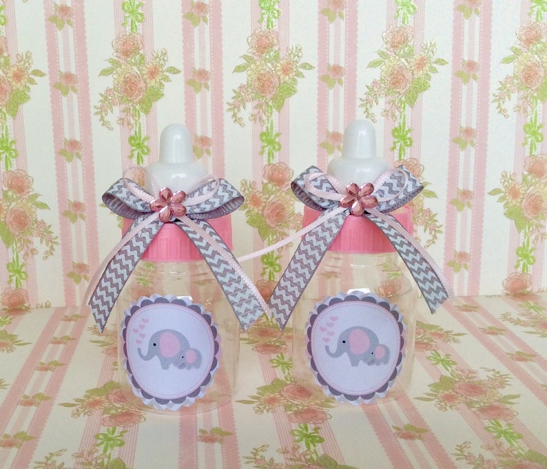 12 Baby Elephant Girl Baby Shower Favors Elephant Theme Baby Etsy