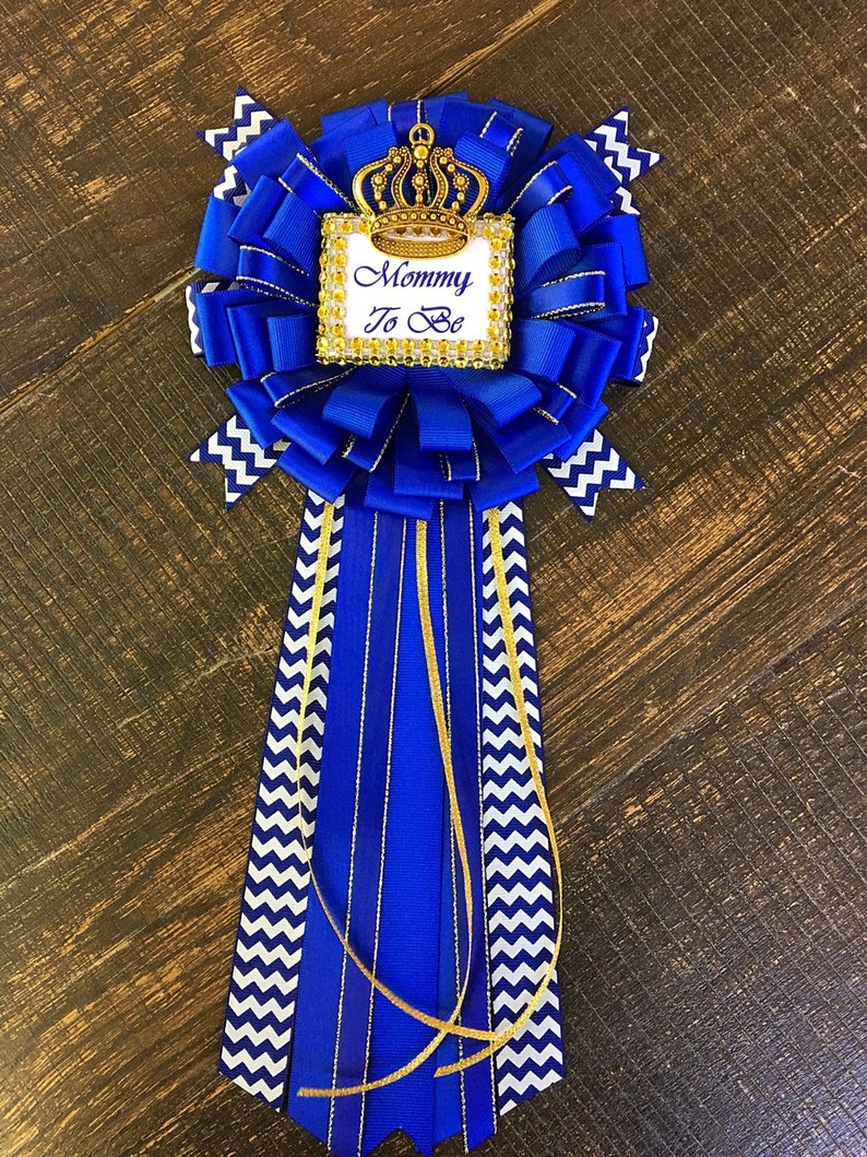 royal-blue-baby-shower-mommy-to-be-pin-little-prince-etsy