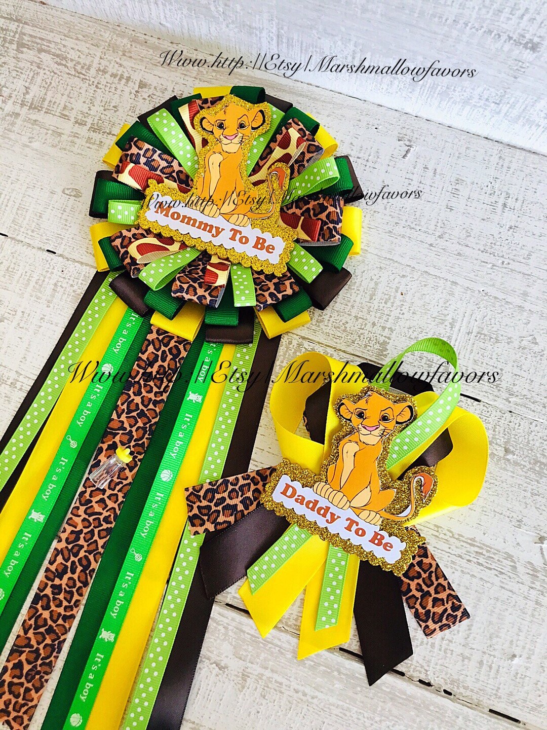 Set of Lion King Baby Shower-baby Lion King Baby Shower Favor-lion