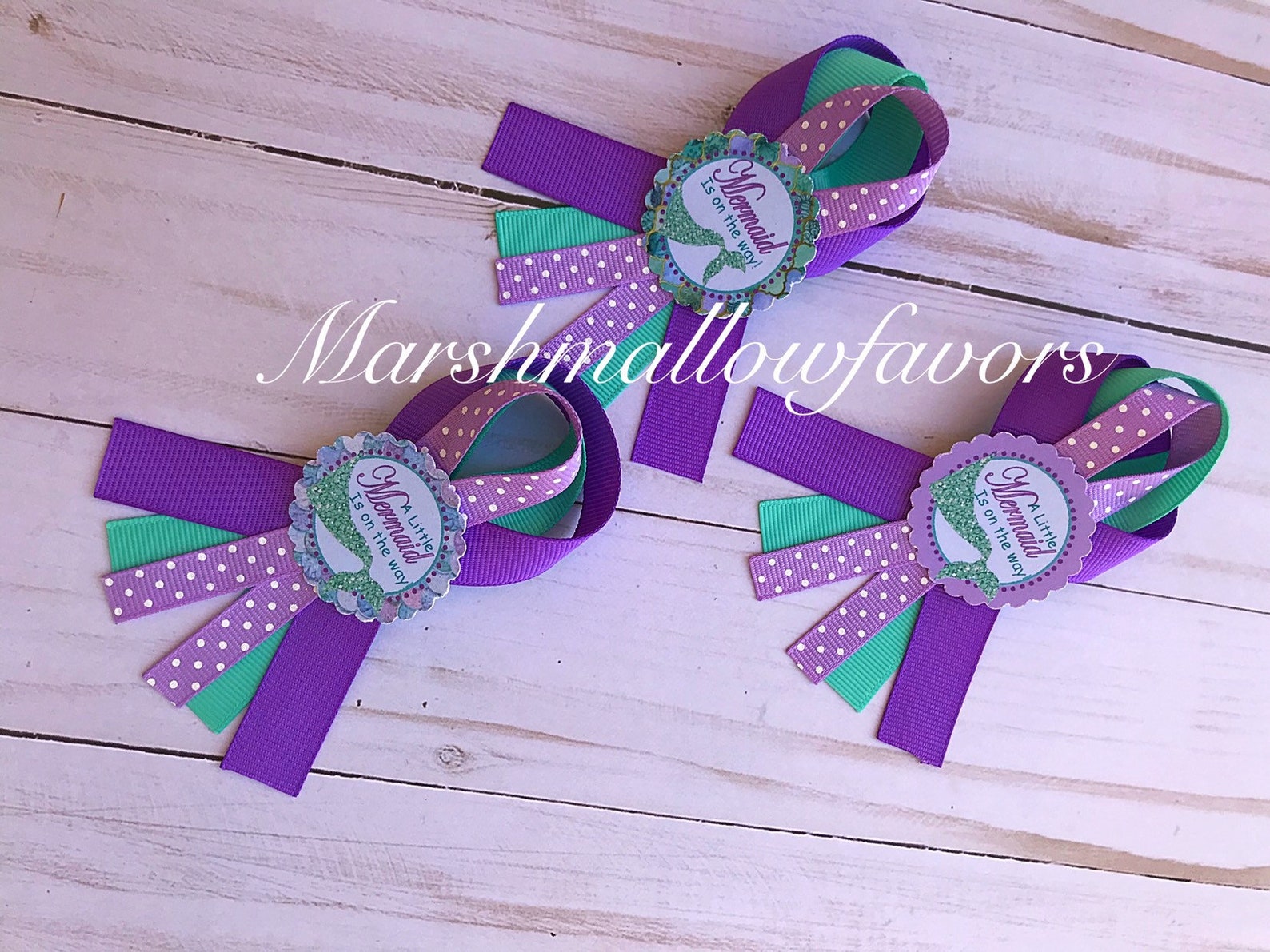 12 Mermaid Baby Shower Pins Princess Baby Shower Under The Etsy