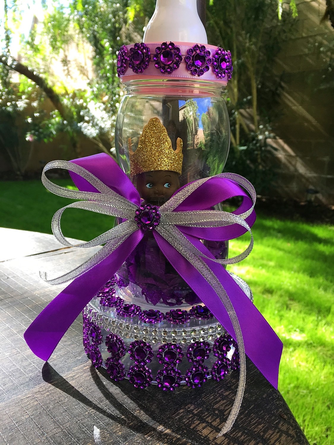 Princess baby shower centerpiece Little Princess cake topper purple baby shower royal purple princess baby shower princess