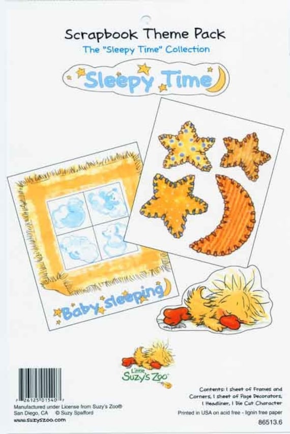 Suzy S Zoo Sleepy Time Die Cut Etsy Suzy S Zoo Sleepy Time Die Cut Etsy