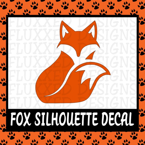 Fox Silhouette Vinyl Decal Sticker