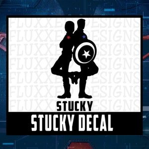 Stucky Back to Back, Vinyl Decal Sticker