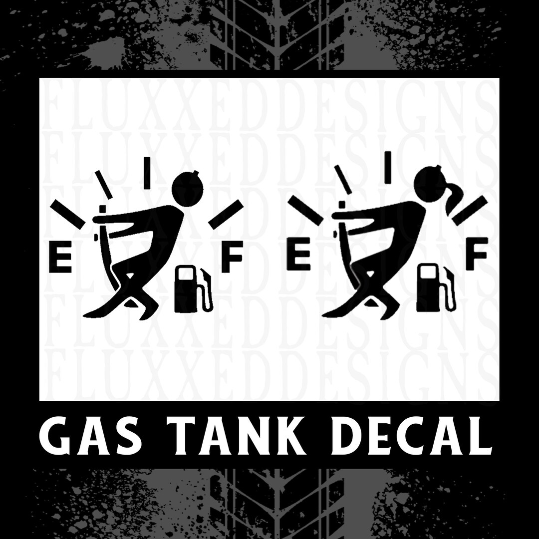 Gas Tank Lid Funny Car Truck Vinyl Decal Sticker Etsy