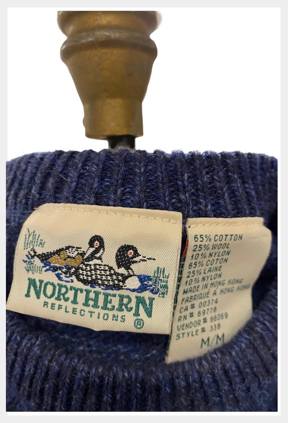 Vintage Northern Reflections wool floral blend sw… - image 6