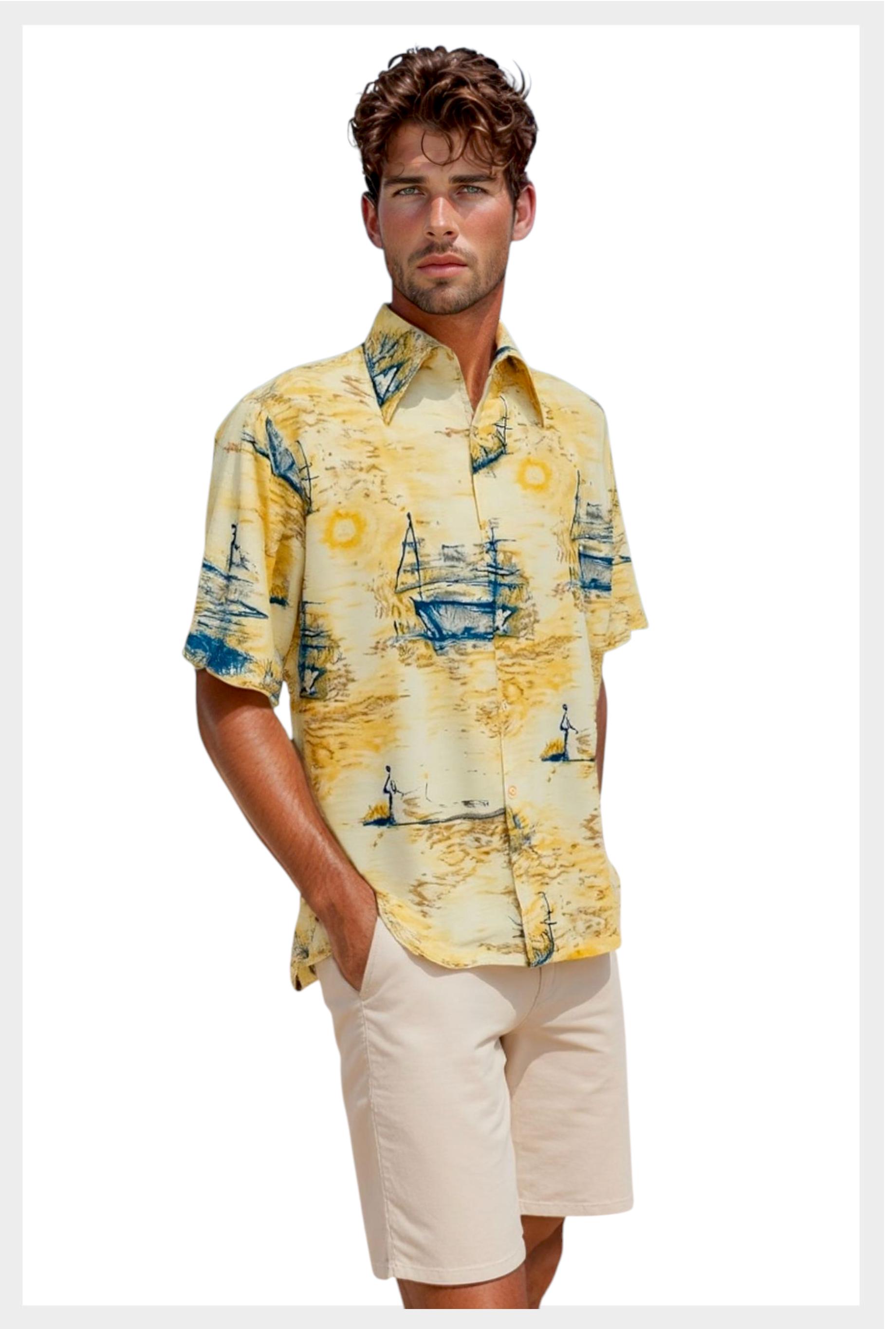 Chemise De Voyage Van Heusen - Taille Col 14-14.5 - Manches Longues Multicolore - Occasion Très Bon état