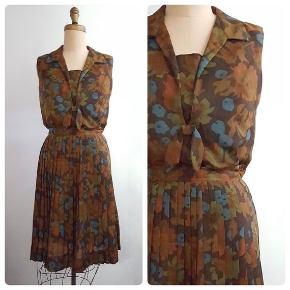 1960s blouse and skirt set | 60s sailor style top