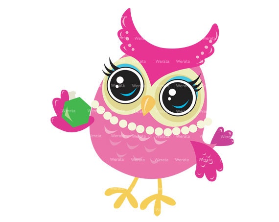 Cute Owl Clipart Clip Art Baby Owl Clipart School Owl Etsy
