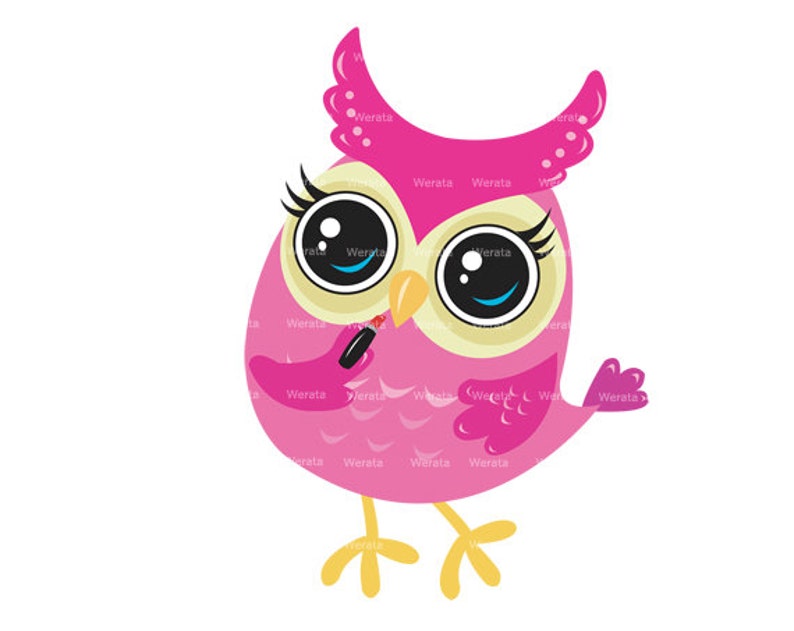 Hibou mignon clipart clip  art  b b  hibou Etsy