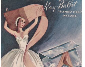 Collectible 1950's Kayser Lingerie Print Advertising