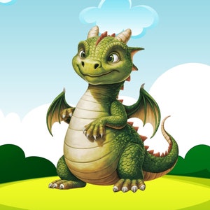Green Dragon SVG File Download Use in your Cricut