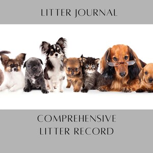 Puppy Litter Record Template | Printable Breeder Logbook for Birth, Vaccines & Health Tracking | Digital Download