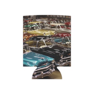 Dad&#39;s Cooler Essential - Stylish Shiny Vintage Car Can Cooler, Classic Cars