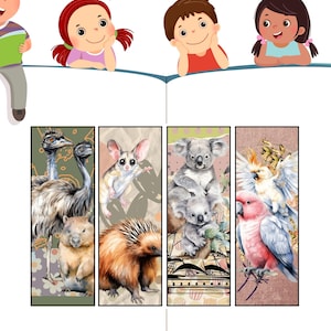 Baby Australian Native Animal Bookmarks, Digital Download