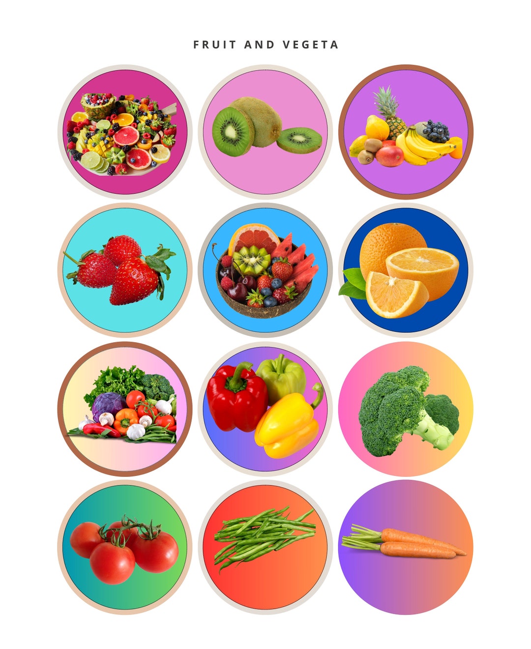 Kids Sticker Sheet Bundle | 9 Printable Sticker Pages | Fun Craft ...