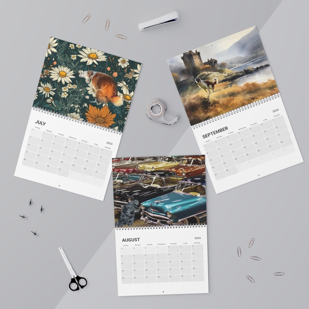 Explore With Your Pup 2024 Wall Calendar Featuring Serene Dogfriendly