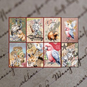 8 cartes ATC de scrapbooking pour journaux, pages indésirables, étiquettes et cartes