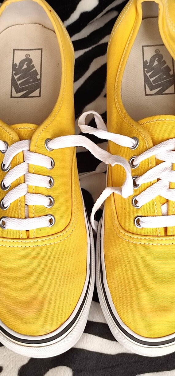 Vans Summer Sneakers Yellow Low Canvas EU 43.5 - Etsy