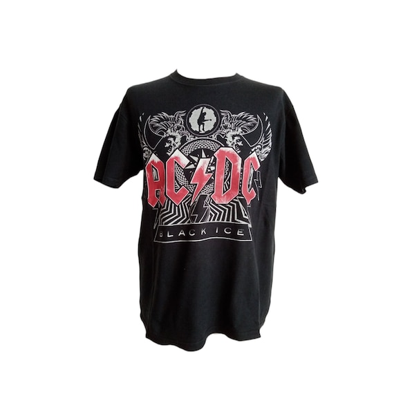 Vintage Ac/dc Blackice L Black T-shirt HS 6109100010 - Etsy