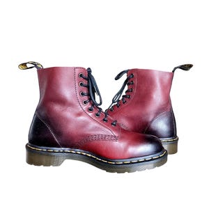 Dr Martens Pascal Burgundy Red Boots UK 7 EU 41 New