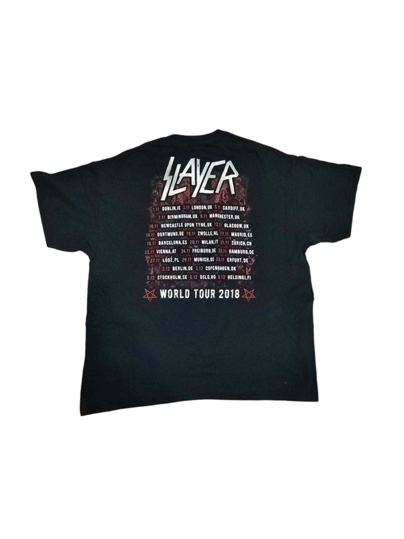 Heavy Metal Tee Slayer Men's Classic Logo T-Shirt - Black Band Tee Men's  Band Logo Tee Heavy Metal Merchandise, image size:1381x1841