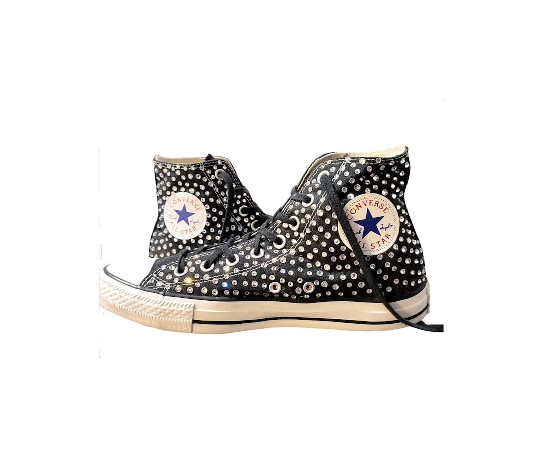 Converse Chuck Taylor High Black Swarovski EU US Wo's 10