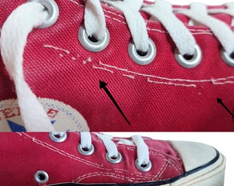 Converse Chuck Taylor vintage sneakers anni 60 70 alte rosse