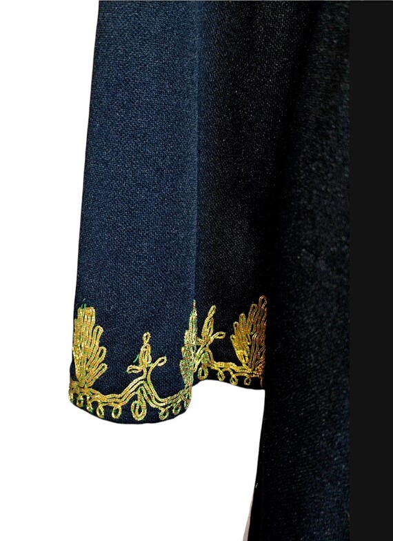 Caftan Black With Gold Design