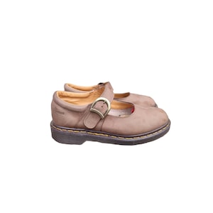 Dr Martens vintage women&#39;s shoes from the 80s/90s Mary Janes brown made in England UK 5 EU 38