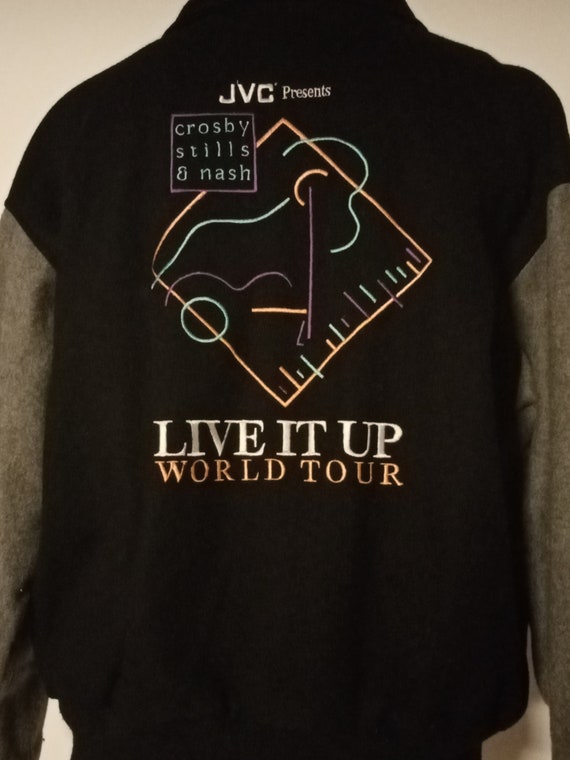 レア Crosby Stills & Nash コンサートTシャツ 1987年 Vintage Crosby Stills & Nash Wooden Ships Concert TShirt