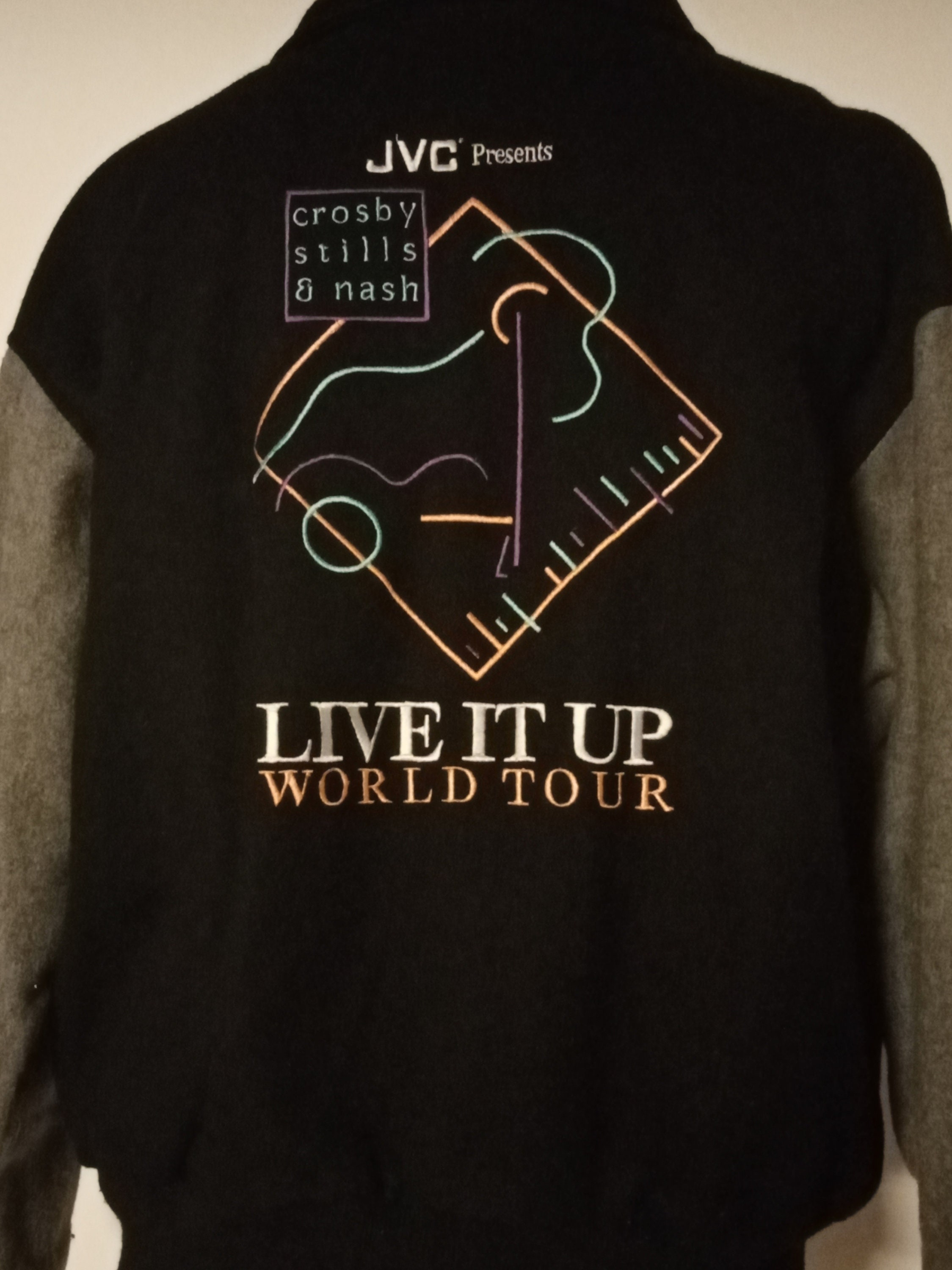 Crosby, Stills, & Nash Tシャツ 1990年ワールドツアー Crosby Stills & Nash Live It up World Tour 1990 Varsity