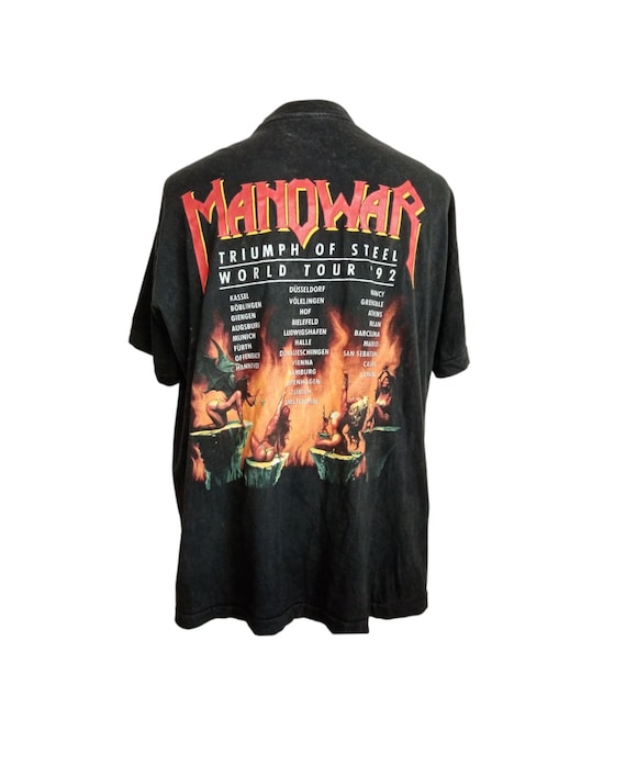 MANOWAR】ロックTシャツ メンズ バンドTシャツ メンズ MANOWAR